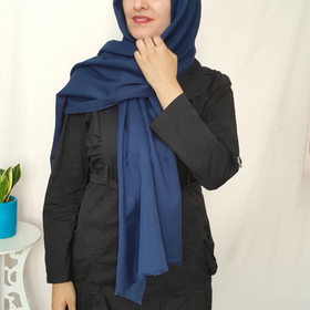 شال سورمه ای نخی