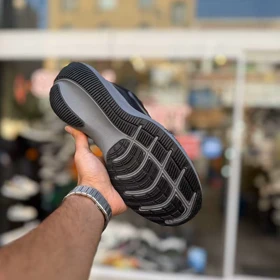 کتانی نایک زوم مشکی طوسی سایز بزرگ کد 5910