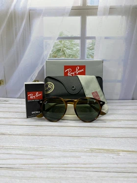 عینک آفتابی ری‌بن RB2180 فریم گرد استات، عدسی کریستال و دسته سیم‌کشی با محافظت UV400
