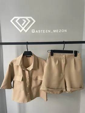 ست کراپ شلوارک(مازراتی)