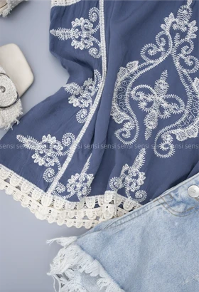 تاپ نخی گیپور دار