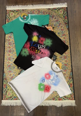 تیشرت لانگ گلدوزی لویزویتون