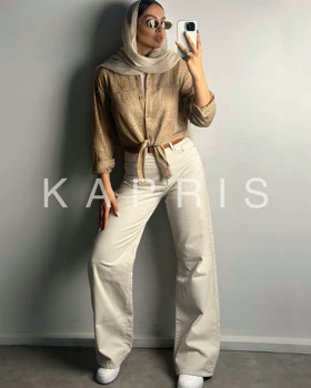 شومیز گره‌ای قلاب بافی