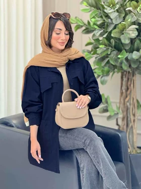 مانتو پشت ژیله برش‌دار