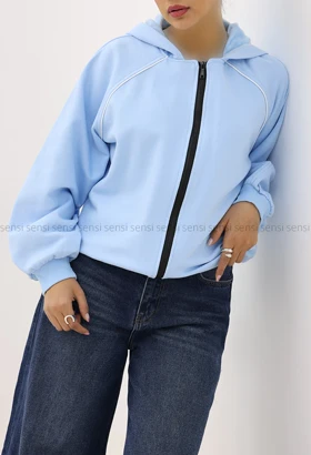 سویشرت کلاه دار داخل کرک کد1005055