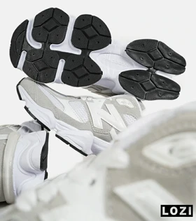 کفش کتانی زنانه سفید طوسی NEW BALANCE 9060 مدل 7229