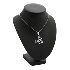 آویز اسم مادر و زنجیر نقره روز مادر نقره 925