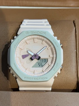 ساعت جی شاک2100 گلبهی کرم