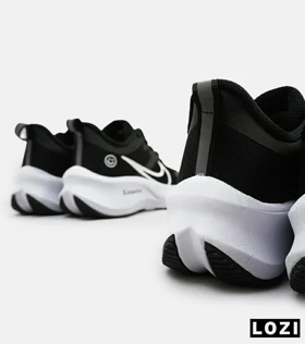کفش کتانی مردانه و زنانه مشکی سفید مدل 4602 NIKE zoom x smile