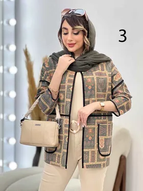 مانتو نوار دوزی برش‌دار