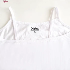 تاپ زنانه ماییلدا مدل پنبه‌ای سفید کد 4963