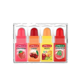 بالم لب میوه ای گلدن رز, پک 4 عددی Golden Rose Lip Balm Fruits 4 Pic