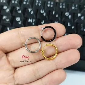 گوشواره فیک گوش مدل حلقه کوچک (گوش و بینی) قطر 1cm