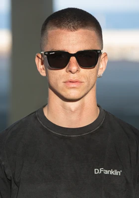 عینک آفتابی دی فرانکلین مدل D.franklin Ultra Light SQ Low Black / Black