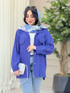 مانتو کتان چهارجیب لیدا