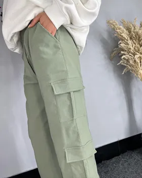 شلوار کارگو کتان