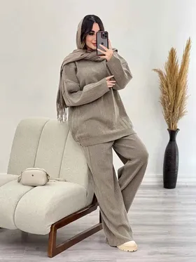 ست بافت و شلوار دلانا