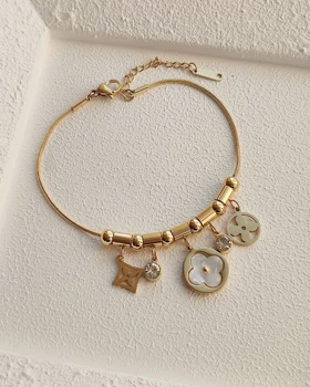 دستبند آویز لویی ویتون استیل