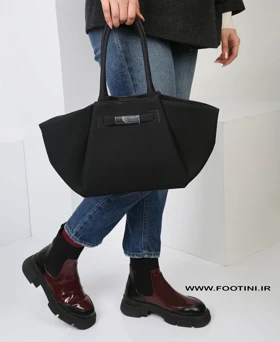 کیف زنانه جیر سگک دار هرمس 245 AM (مشکی)