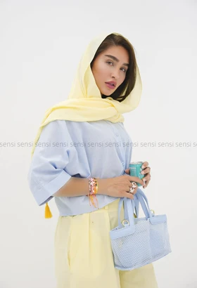 شومیز باکسی جلو گره