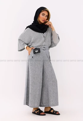 ست زنانه شومیز شلوار لینن زارا کد1005941