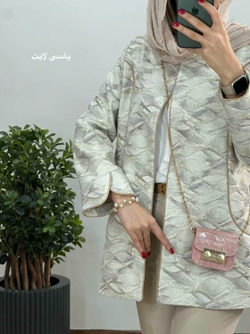 مانتو ژاکارد مغزی دوزی هدی 1
