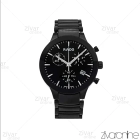 ساعت رادو مردانه سه موتوره مشکی عقربه نقره ای 106936