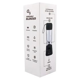 مخلوط کن شارژی کوئیک شش تیغه مدل Q5 ظرفیت 470 میلی لیتر