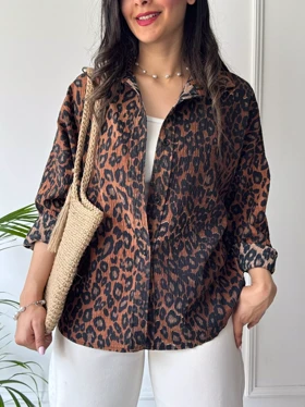 مانتو شومیزی پلنگی | استایل تو
