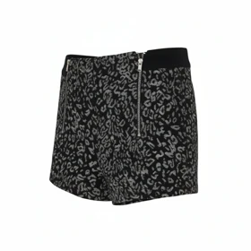 شلوارک پلنگی مشکی MANGO