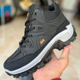 کفش ساق‌دار مردانه مشکی مدل JAX ویژه