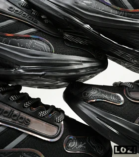 کفش کتانی مردانه و زنانه مشکی هولوگرامی ADIDAS BONCE