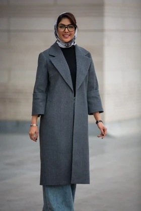 پالتو فوتر بلند آستین پاکتی New