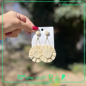 گوشواره حصیری بهار و تابستان کد gh1043