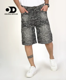 شلوارک جین طرح کاستوم شده پارچه کجراه کد 2 کیفیت استثنایی