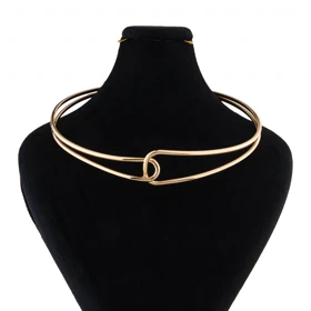 طوق زنانه مدل پیچی دولاین