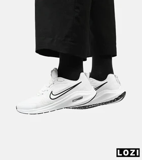 کفش کتانی بزرگ پا سفید مشکی نایک NIKE PEGASUS V10