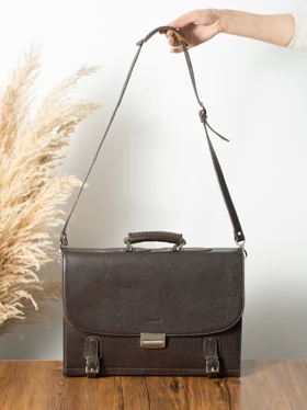 کیف اداری manco قهوه ای کارلوتی کد b210