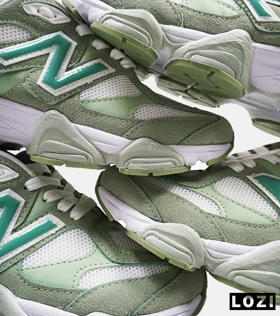 کفش کتانی زنانه سبز سفید NEW BALANCE 9060 مدل 4200