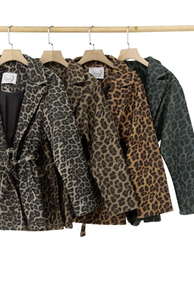 کت فوتر یقه انگلیسی پلنگی@کد1004246