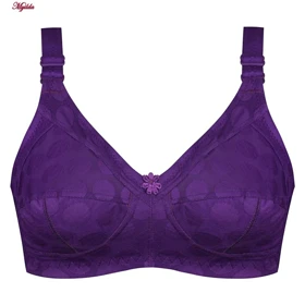 سوتین زنانه پانیذ مدل بدون فنر بنفش کد 66353