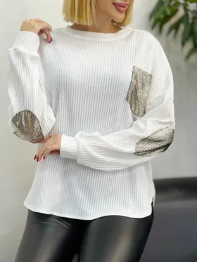 بلوز کبریتی جیب طرح دار
