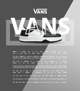 کفش اسنیکرزمردانه مشکی سفید VANS