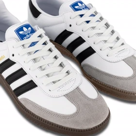 کفش اسپرت کتانی سامبا زنانه و مردانه سفید مشکی samba adidas