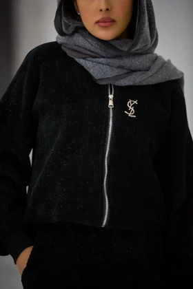 بامبر زنانه طرح YSL (مشکی)