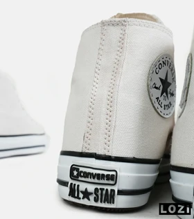 کفش کتانی ساق‌دار مردانه و زنانه سفید کرم All STAR مدل 7093