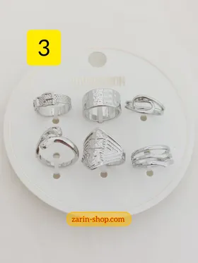 انگشتر استیل زنانه پکی مینیمال