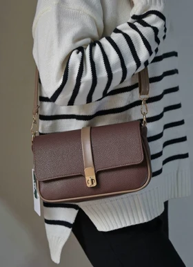 کیف دوشی زنانه بنو BENO مدل آلینا کد 4975 (قهوه ای)