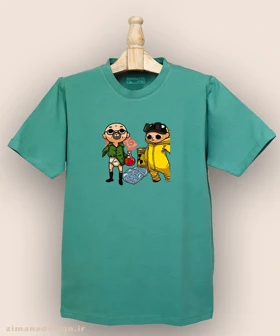 تیشرت مردانه و زنانه طرح بریکینگ بد شخصیت والتر وایت و جسی پینکمن کد 886