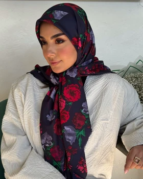 روسری ابریشم ریشه سوزنی
